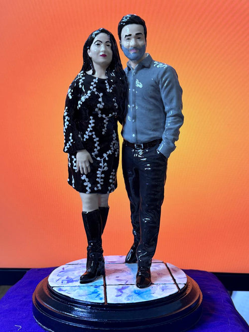 Custom 3D Resin Miniature Figurine – Personalized Human, Couple & Pet Statue | Handcrafted Premium Keepsake Gift