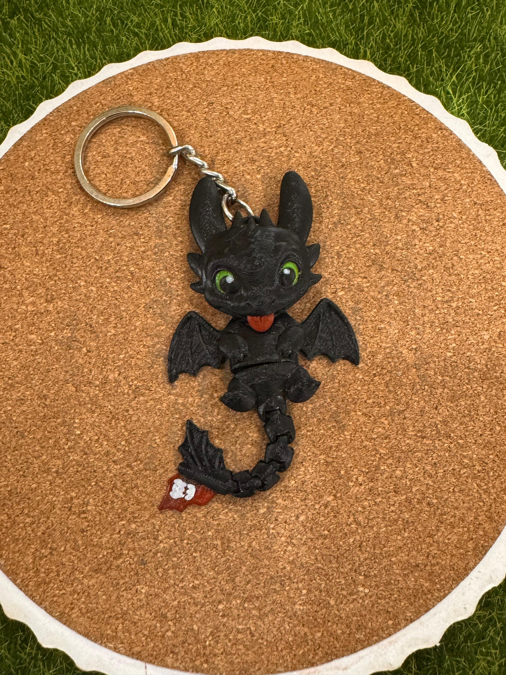 🐉 Flexi Night Dragon-Inspired Keychain