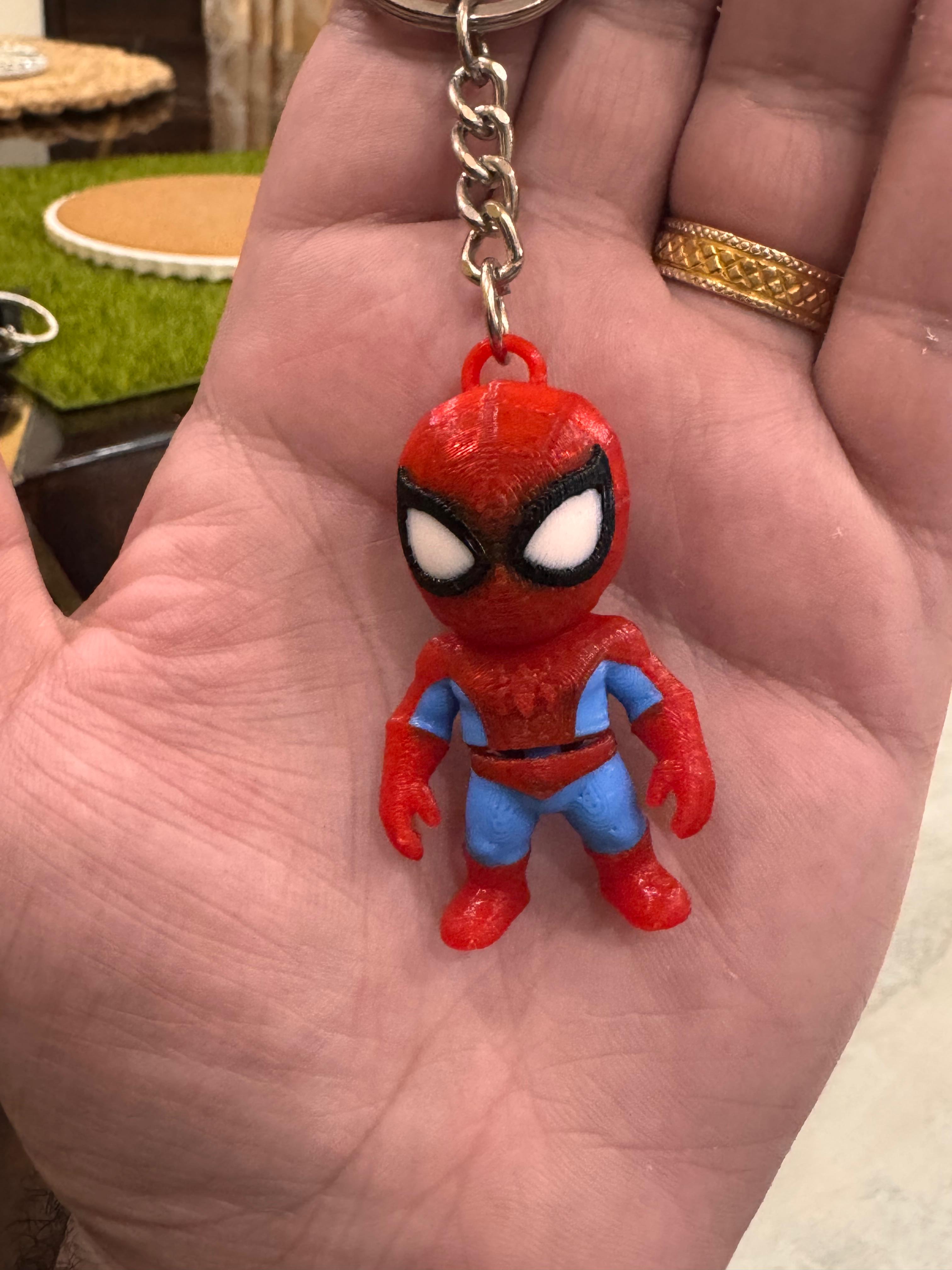🕷️ Flexi Superhero-Inspired Keychain
