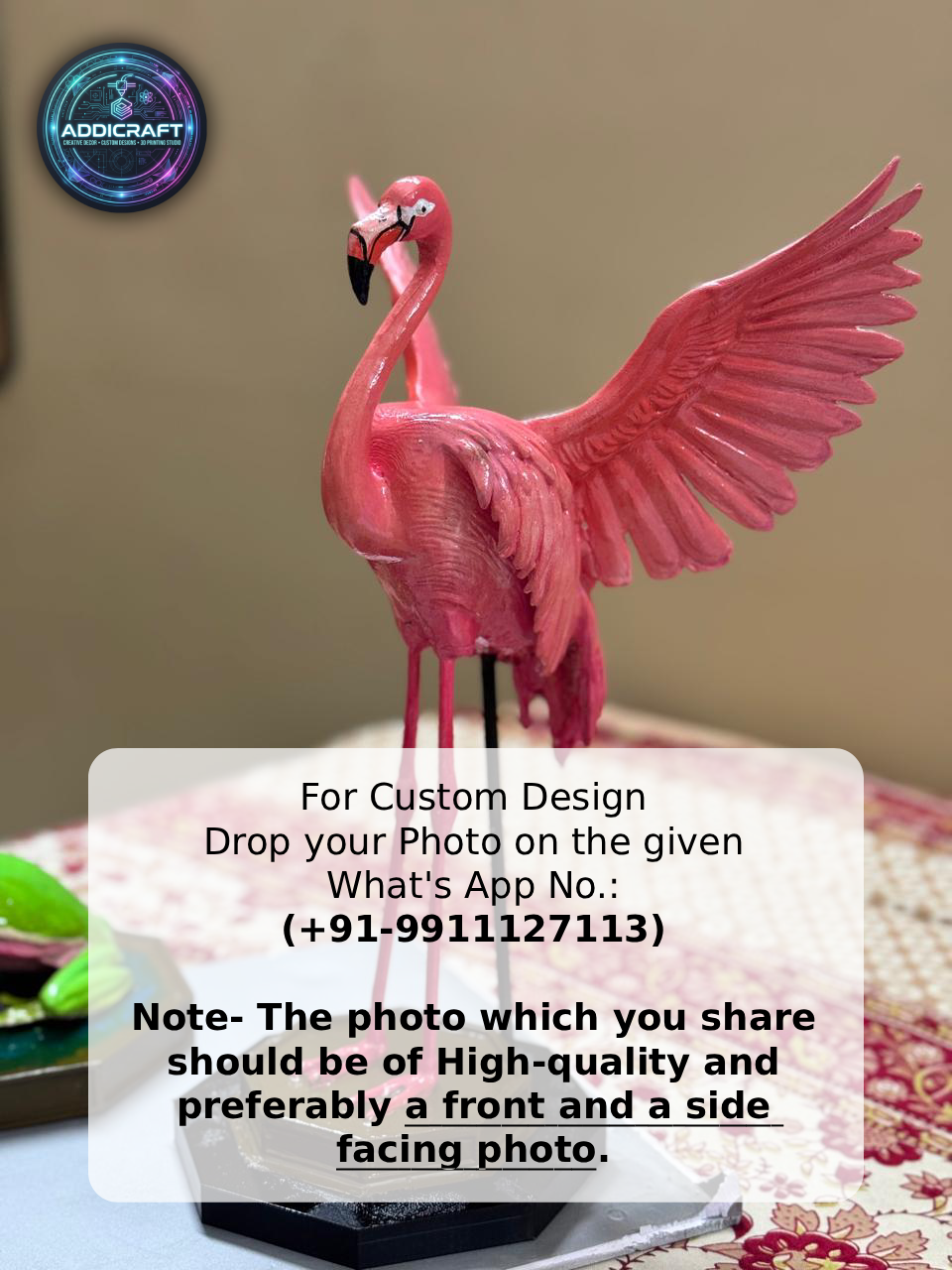 Premium 3D Printed Animal Showpiece Collection – Artistic Wildlife Décor for Home, Office & Display Shelves