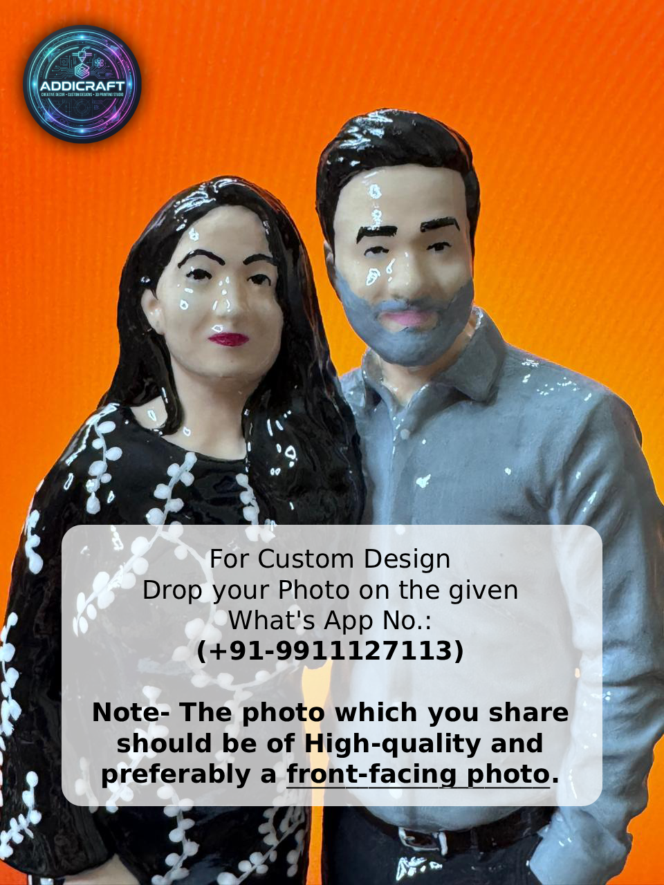 Custom 3D Resin Miniature Figurine – Personalized Human, Couple & Pet Statue | Handcrafted Premium Keepsake Gift