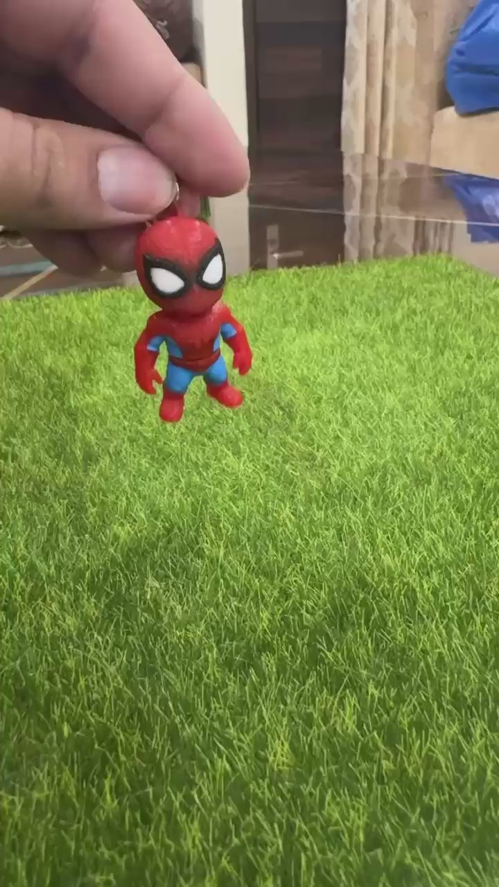 🕷️ Flexi Superhero-Inspired Keychain